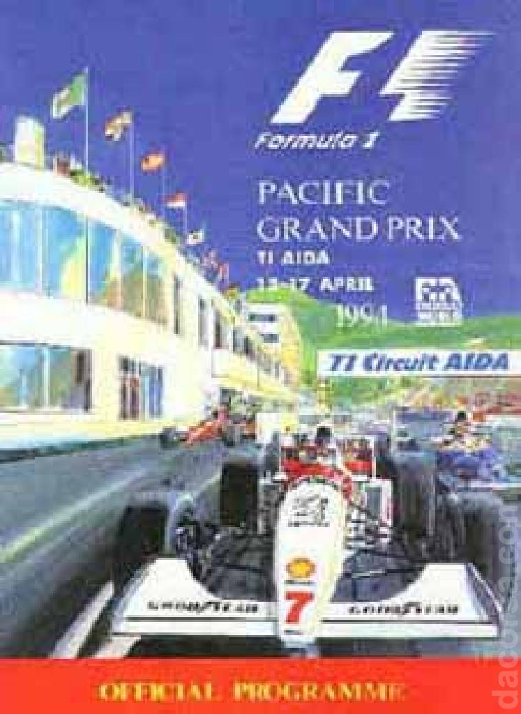 Poster of Pacific Grand Prix 1994, FIA Formula One World Championship round 02, Japan, 12 - 17 April 1994