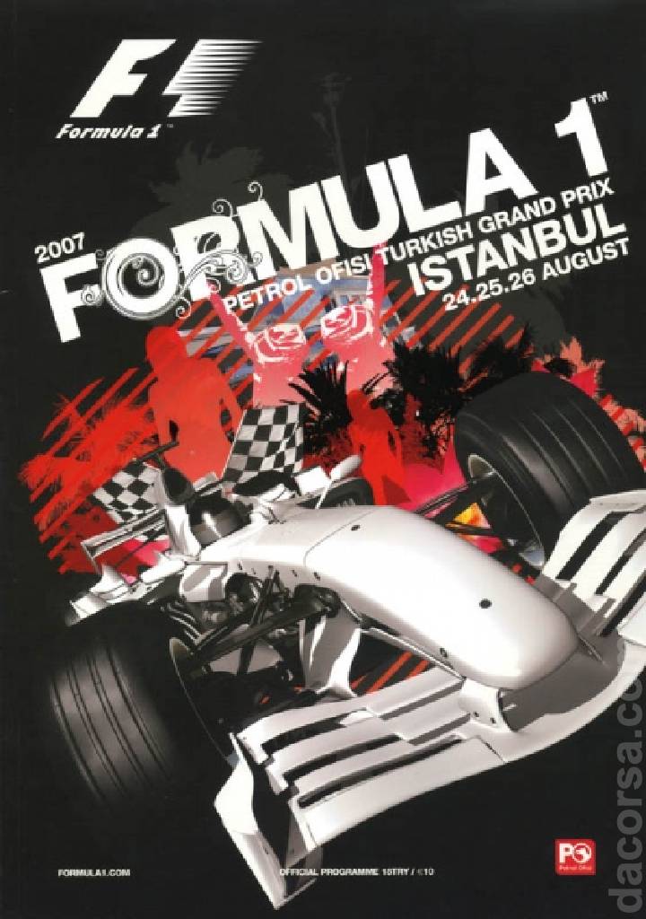 Poster of Petrol Ofisi Turkish Grand Prix 2007, FIA Formula One World Championship round 12, Turkey, 24 - 26 August 2007