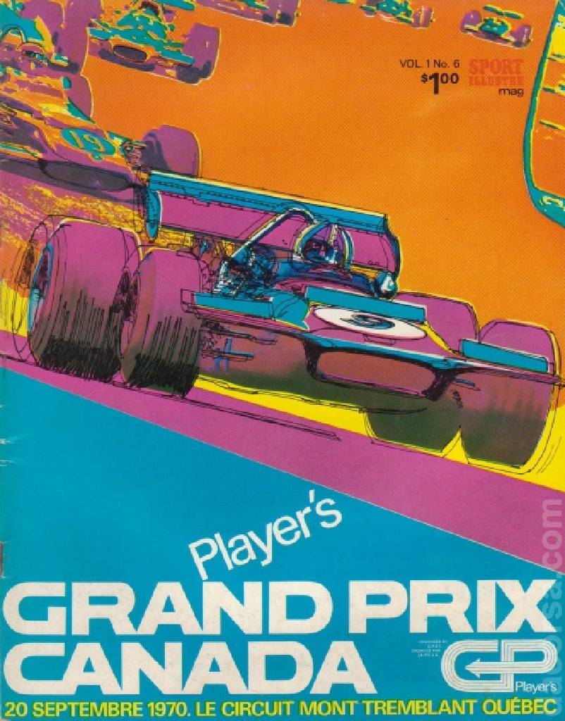 Poster of Player's Canadian Grand Prix 1970, FIA Formula One World Championship round 11, Canada, 20 September 1970