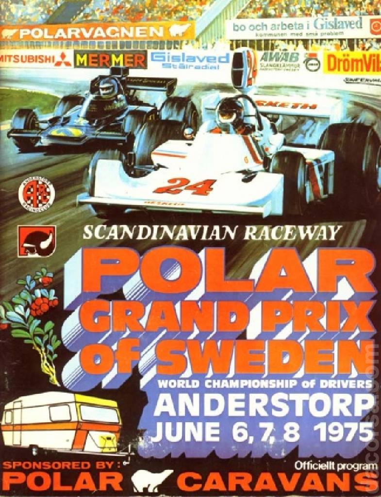 Poster of Polar Grand Prix of Sweden 1975, FIA Formula One World Championship round 07, Sweden, 6 - 8 June 1975