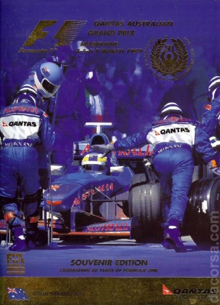 Image representing Qantas Australian Grand Prix 1999, FIA Formula One World Championship round 01, Australia, 5 - 7 March 1999