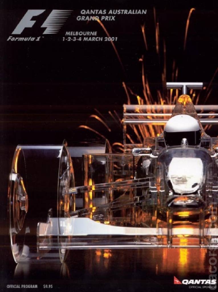 Poster of Qantas Australian Grand Prix 2001, FIA Formula One World Championship round 01, Australia, 1 - 4 March 2001
