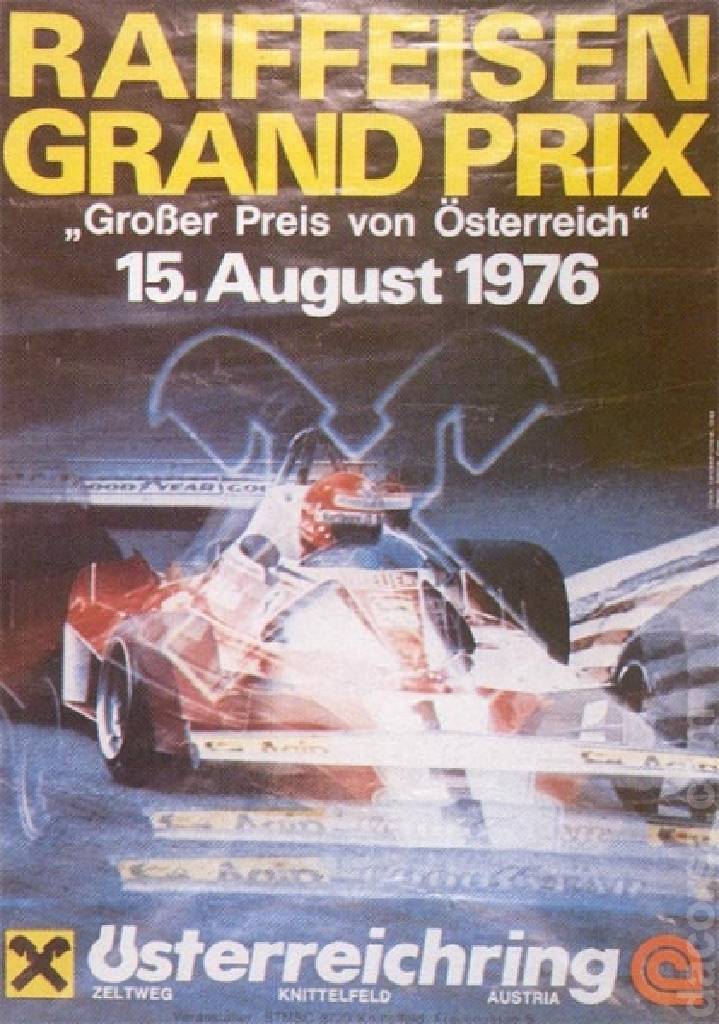 Poster of Raiffeisen Großer Preis von Osterreich 1976, FIA Formula One World Championship round 11, Austria, 15 August 1976