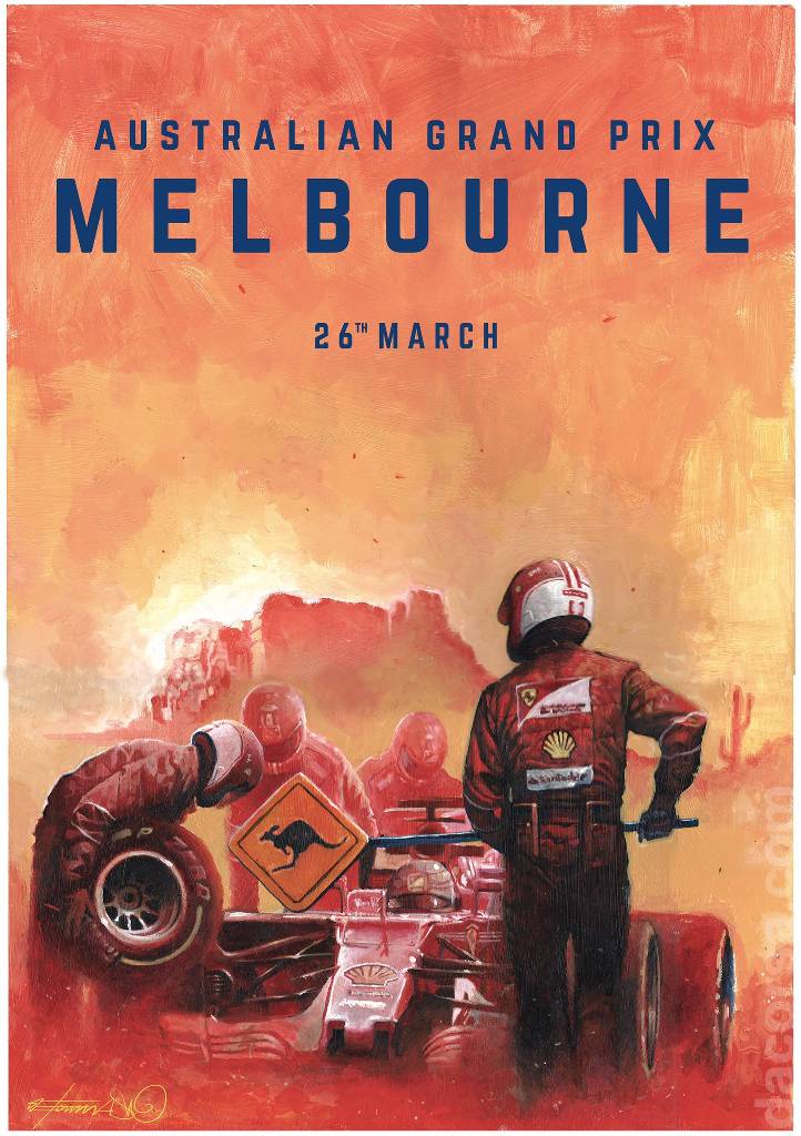 Poster of Rolex Australian Grand Prix 2017, FIA Formula One World Championship round 01, Australia, 24 - 26 March 2017