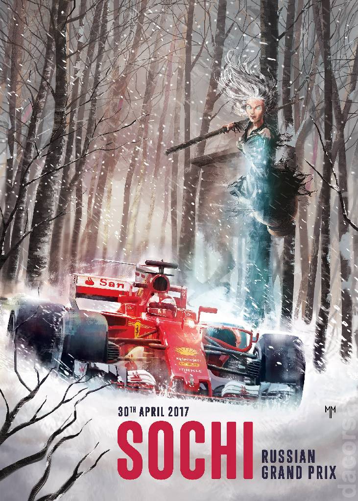 Poster of Russian Grand Prix 2017, FIA Formula One World Championship round 04, Russia, 28 - 30 April 2017