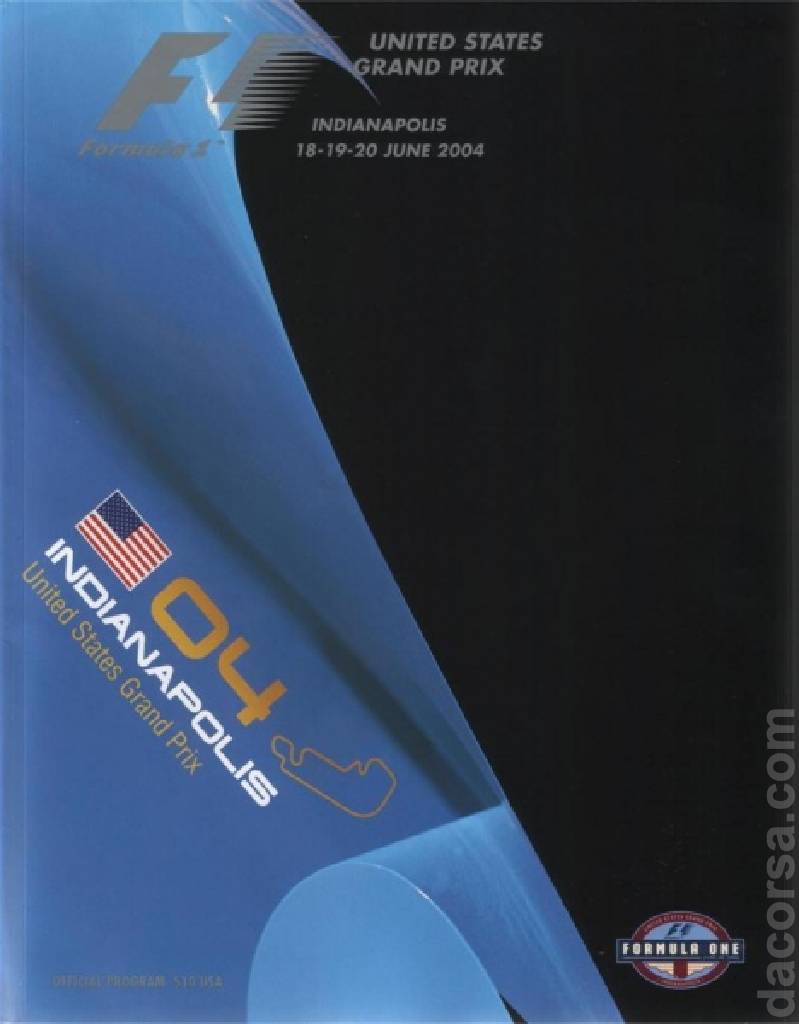 Poster of SAP United States Grand Prix 2004, FIA Formula One World Championship round 09, United States, 18 - 20 June 2004