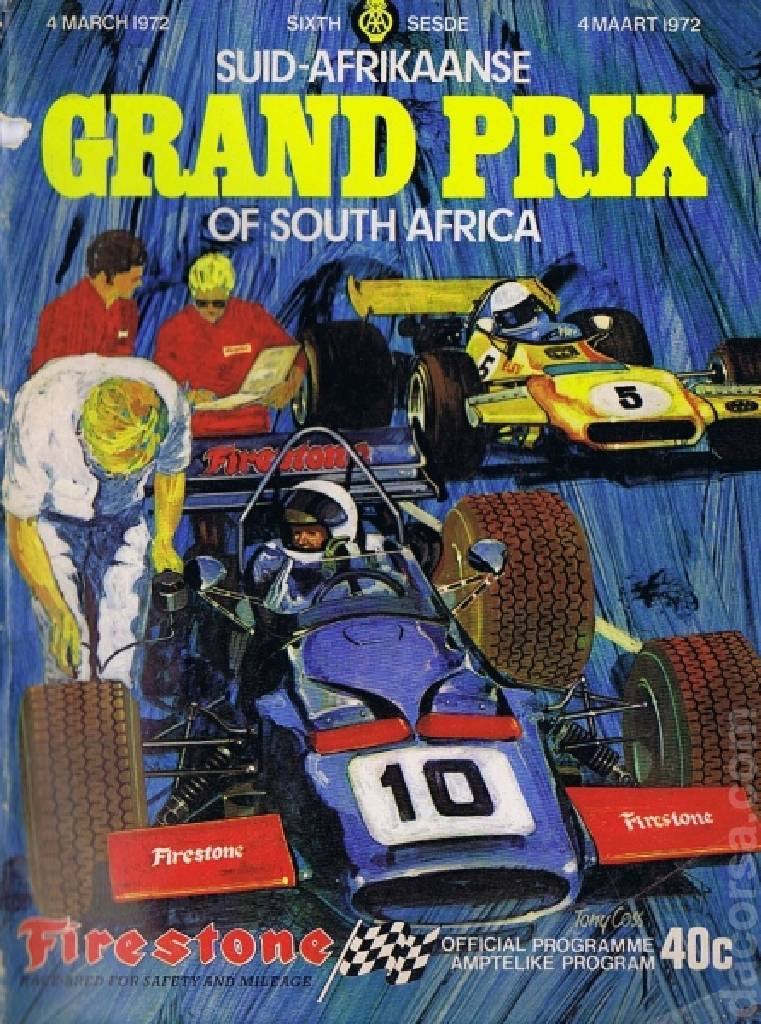 Poster of Sesde Suid-Afrikaanse Grand Prix 1972, FIA Formula One World Championship round 02, South Africa, 4 March 1972