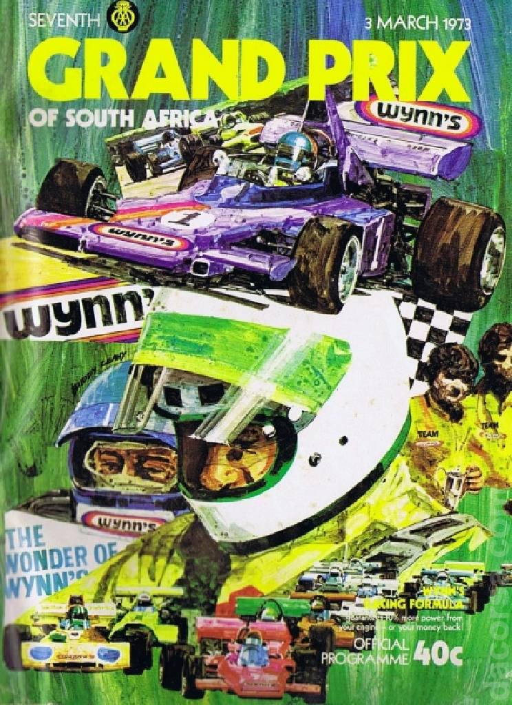 Poster of Seventh Grand Prix of South Africa 1973, FIA Formula One World Championship round 03, South Africa, 3 March 1973