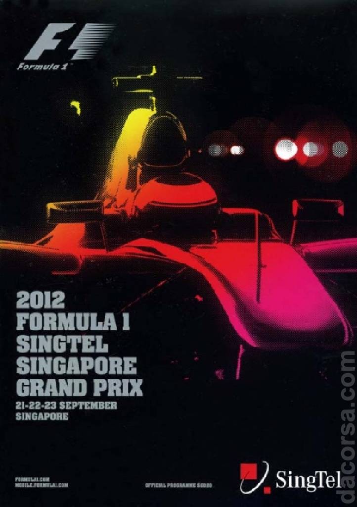 Poster of SingTel Singapore Grand Prix 2012, FIA Formula One World Championship round 14, Singapore, 21 - 23 September 2012
