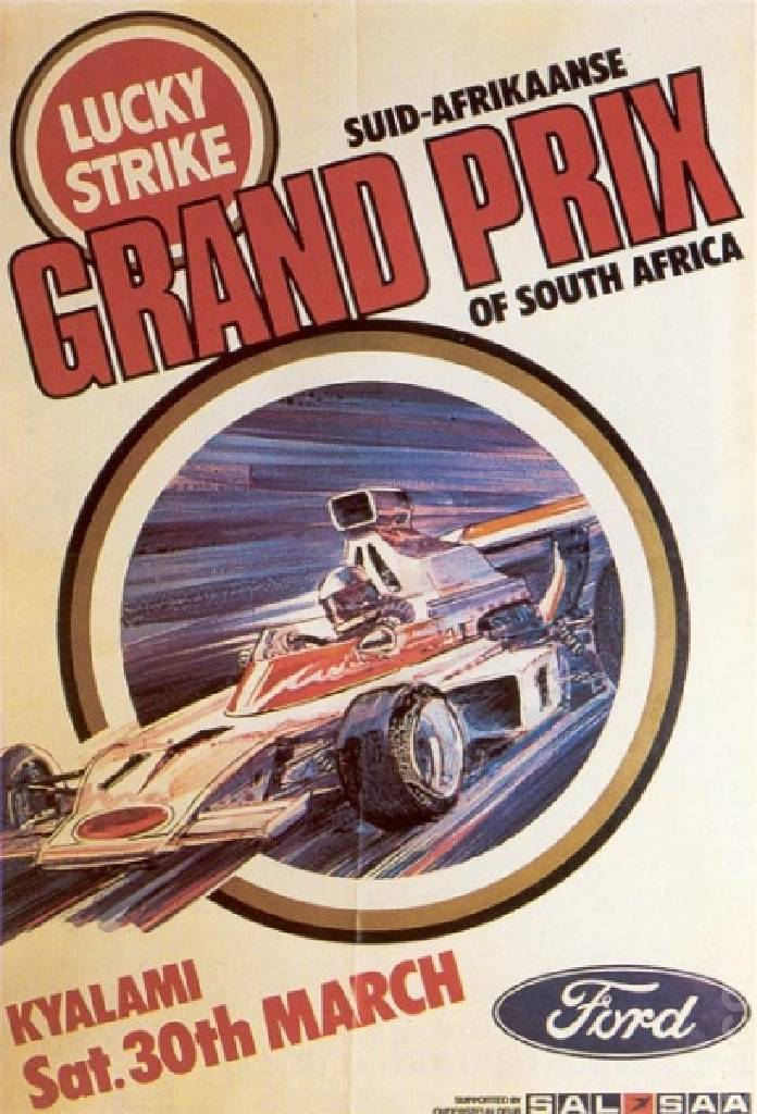 Poster of Suid-Afrikaanse Grand Prix 1974, FIA Formula One World Championship round 03, South Africa, 30 March 1974