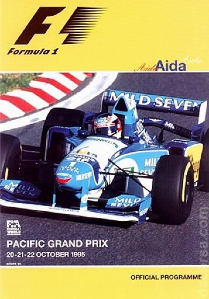 Poster of TI Aida Pacific Grand Prix 1995, FIA Formula One World Championship round 15, Japan, 20 - 22 October 1995