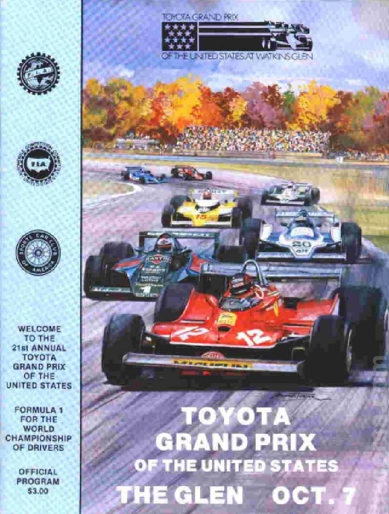 Poster of Toyota Grand Prix of the United States 1979, FIA Formula One World Championship round 15, United States, 7 October 1979