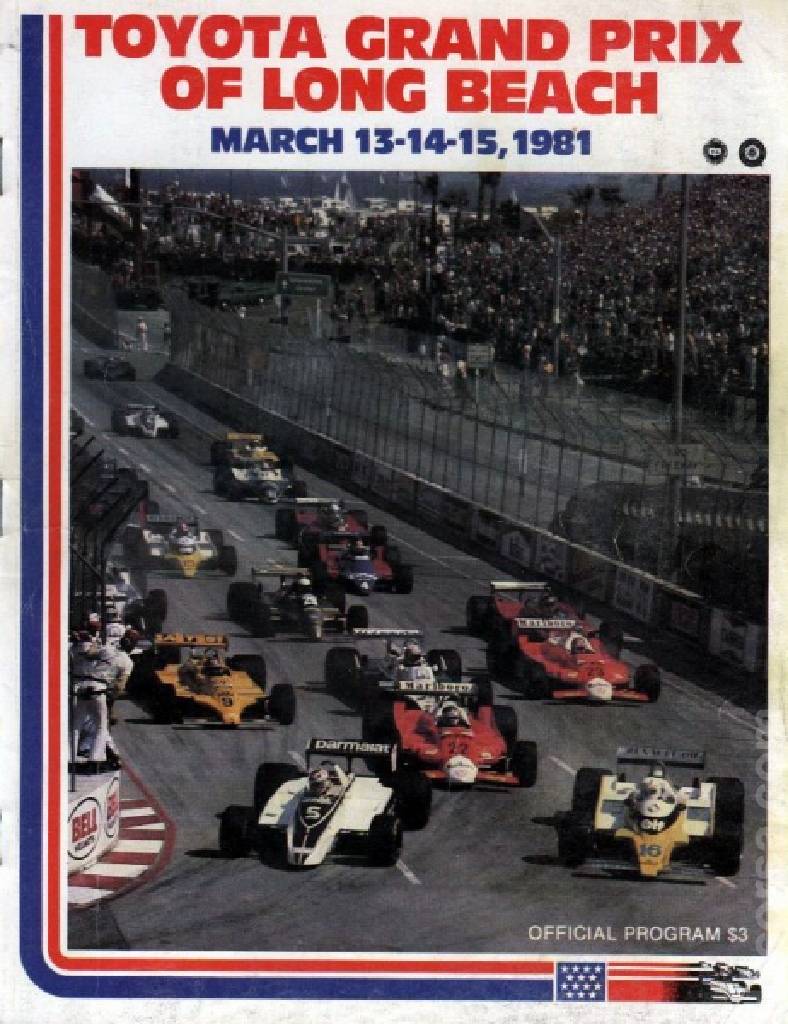 Poster of Toyota Grand Prix of the United States West 1981, FIA Formula One World Championship round 01, United States, 13 - 15 March 1981