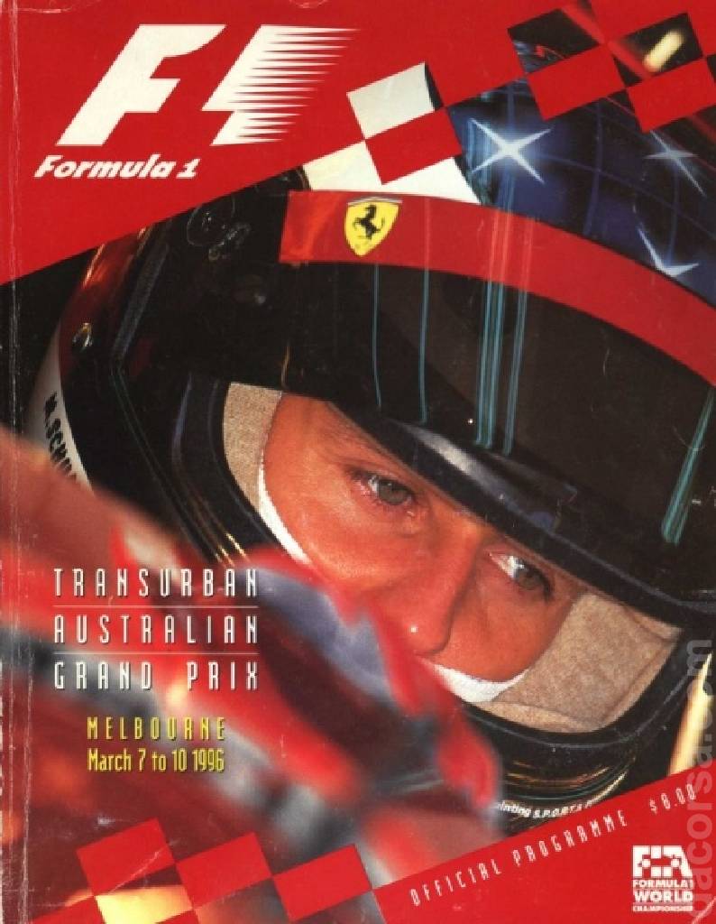 Poster of Transurban Australian Grand Prix 1996, FIA Formula One World Championship round 01, Australia, 8 - 10 March 1996