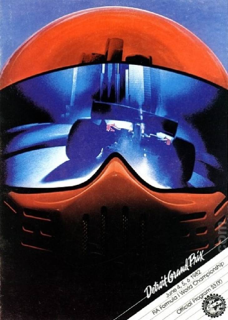 Poster of United States Detroit Grand Prix 1982, FIA Formula One World Championship round 07, United States, 4 - 6 June 1982