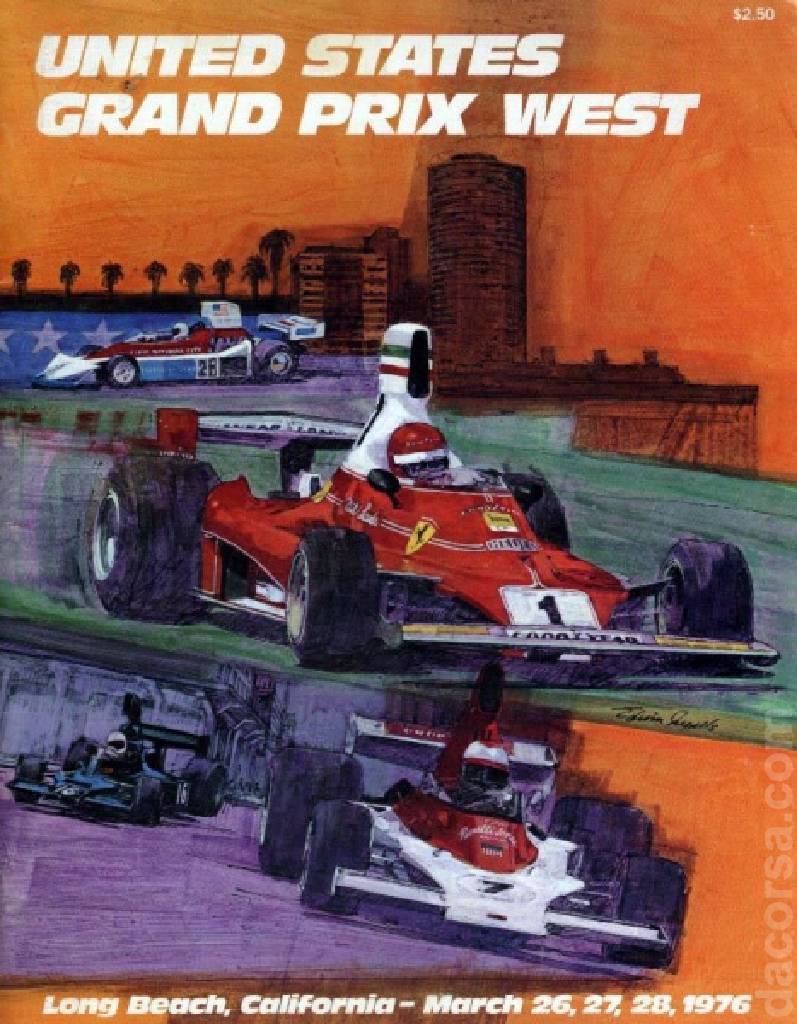 Poster of United States Grand Prix West 1976, FIA Formula One World Championship round 03, United States, 26 - 28 March 1976