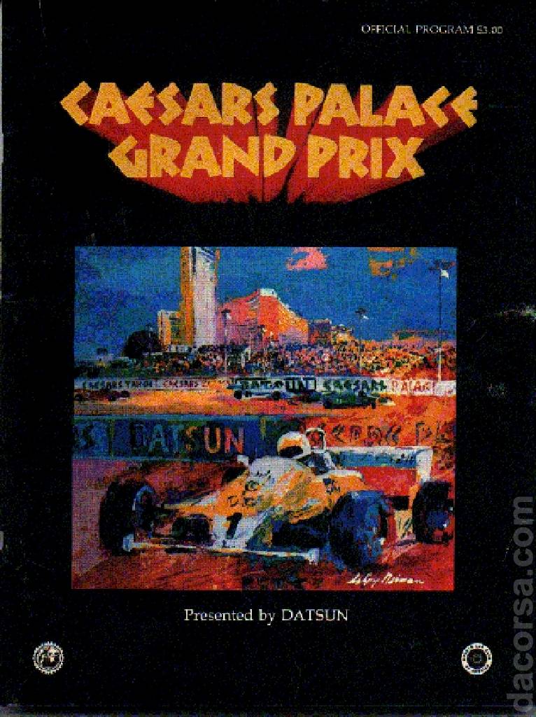 Poster of United States Las Vegas Grand Prix 1982, FIA Formula One World Championship round 16, United States, 25 September 1982