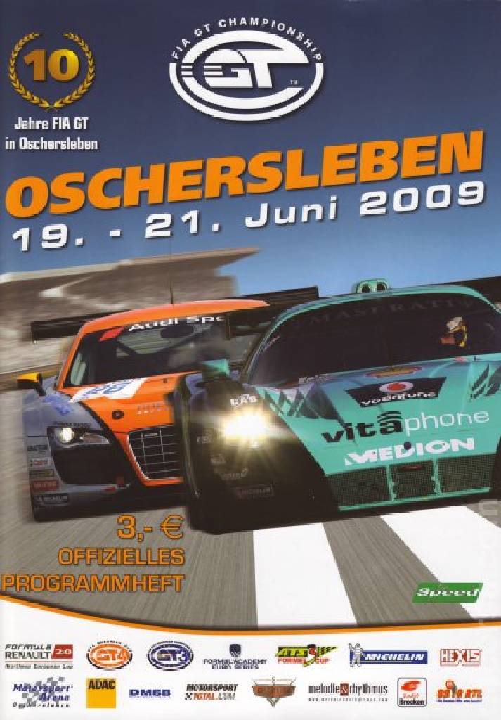 Image representing 10 years of Sports Cars at Oschersleben 2009, FIA GT Championship round 03, Germany, 19 - 21 June 2009