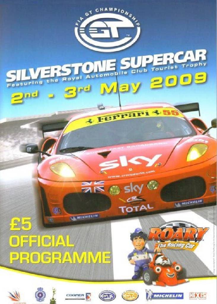 Poster ofSilverstone Supercar 2009, FIA GT Championship round 01, United Kingdom, 2 - 3 May 2009 Poster of Silverstone Supercar 2009, FIA GT Championship round 01, United Kingdom, 2 - 3 May 2009