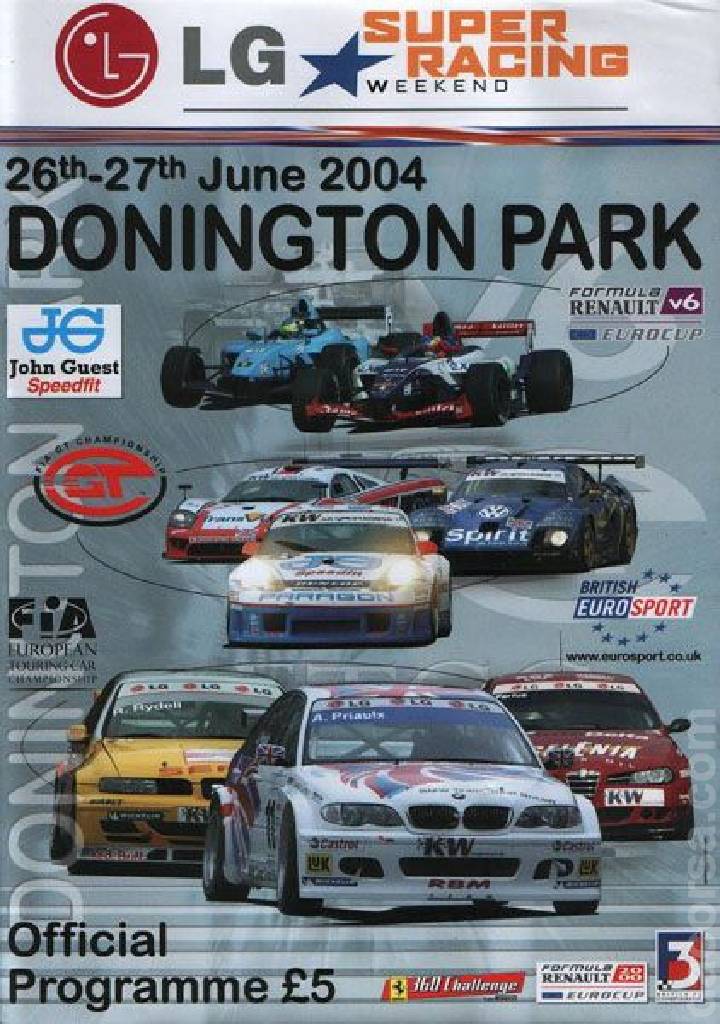 Poster ofFIA GT Championship Donington Park 2004, United Kingdom, 26 - 27 June 2004 Poster of FIA GT Championship Donington Park 2004, United Kingdom, 26 - 27 June 2004