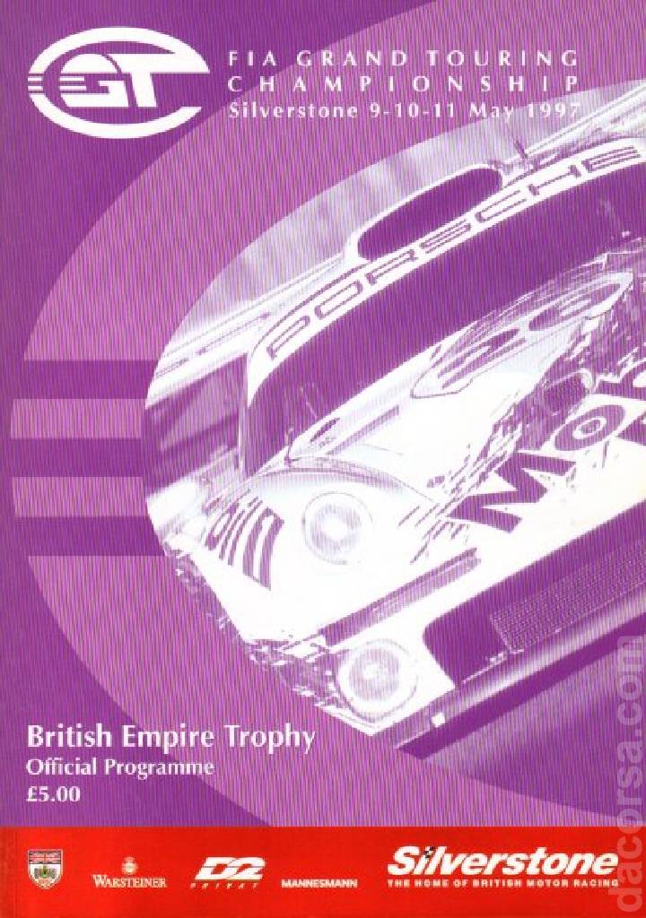 Poster of British Empire Trophy 1997, FIA GT Championship round 02, United Kingdom, 9 - 11 May 1997