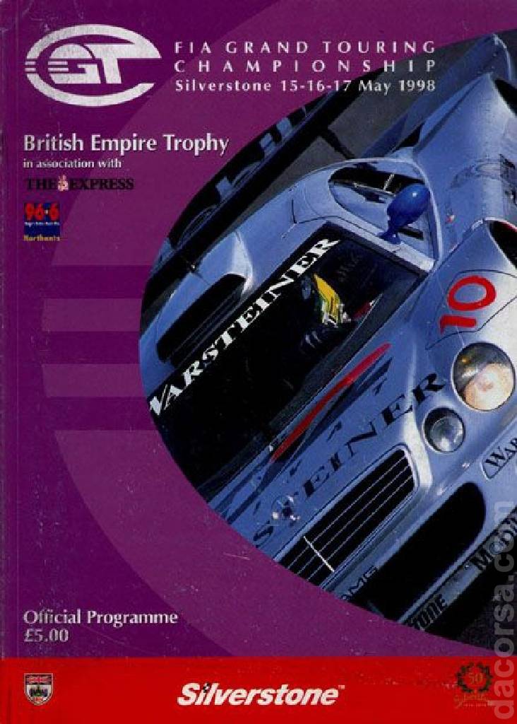 Poster of British Empire Trophy 1998, FIA GT Championship round 02, United Kingdom, 15 - 17 May 1998