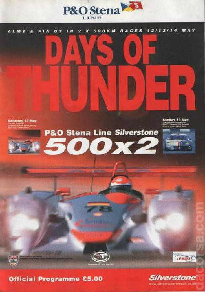 Poster of Days of Thunder 2000, FIA GT Championship round 04, United Kingdom, 12 - 14 May 2000