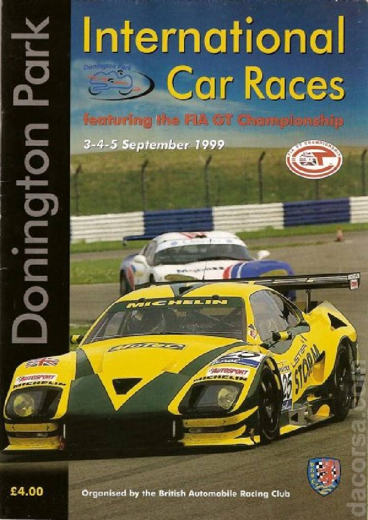 Poster of Donington 500km 1999, FIA GT Championship round 07, United Kingdom, 3 - 5 September 1999