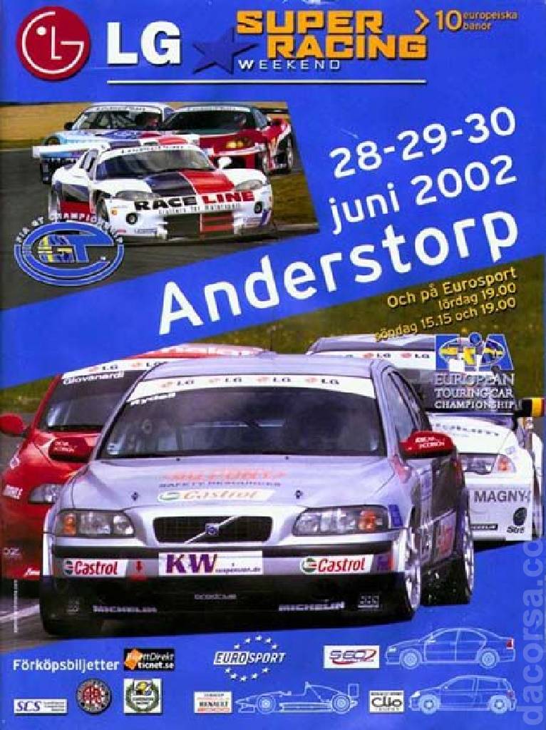 Poster of FIA GT Championship Anderstorp 2002, Sweden, 28 - 30 June 2002
