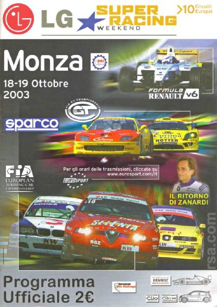 Image representing FIA GT Championship Monza 2003, Italy, 18 - 19 October 2003