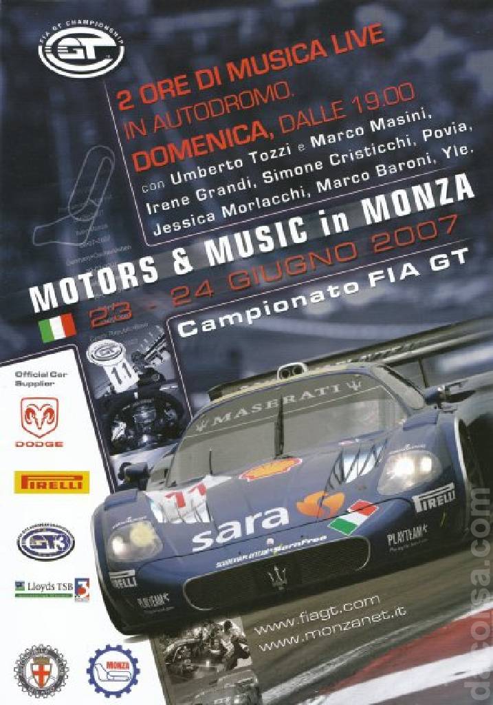 Poster of FIA GT Championship Monza 2007, Italy, 23 - 24 June 2007