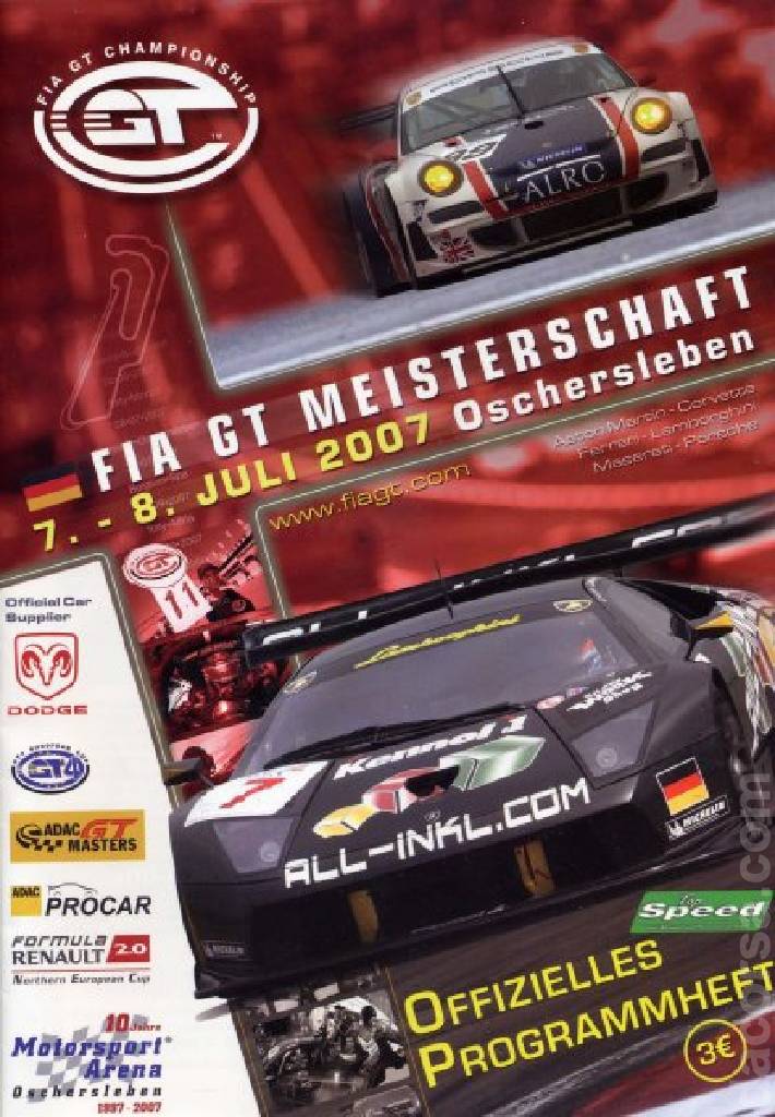 Poster of FIA GT Championship Oschersleben 2007, Germany, 7 - 8 July 2007