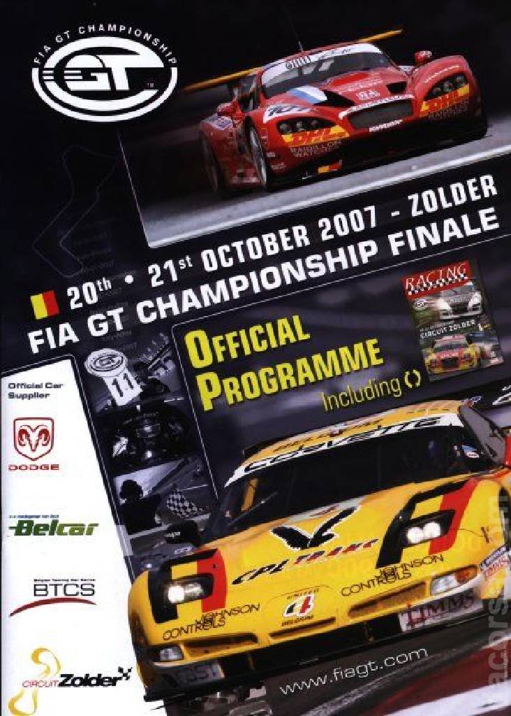 Poster of FIA GT Championship Zolder 2007, Belgium, 20 - 21 October 2007