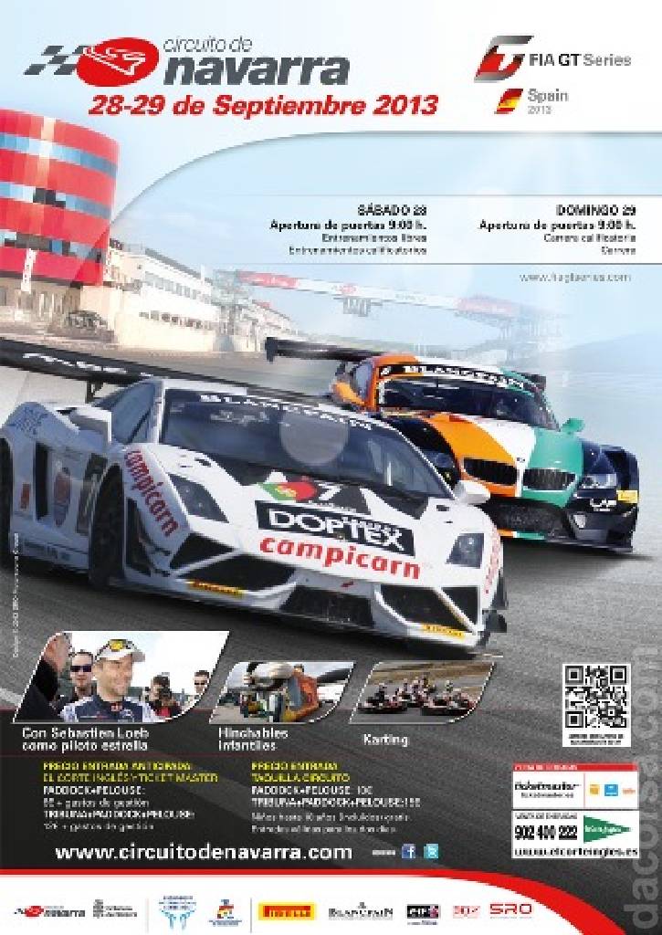 Poster of FIA GT Spain 2013, FIA GT Championship round 05, Spain, 28 - 29 September 2013