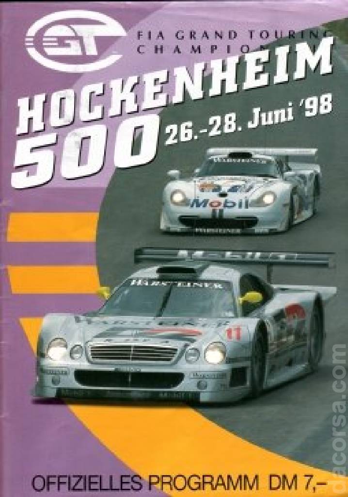 Poster of Hockenheim 500km 1998, FIA GT Championship round 03, Germany, 26 - 28 June 1998