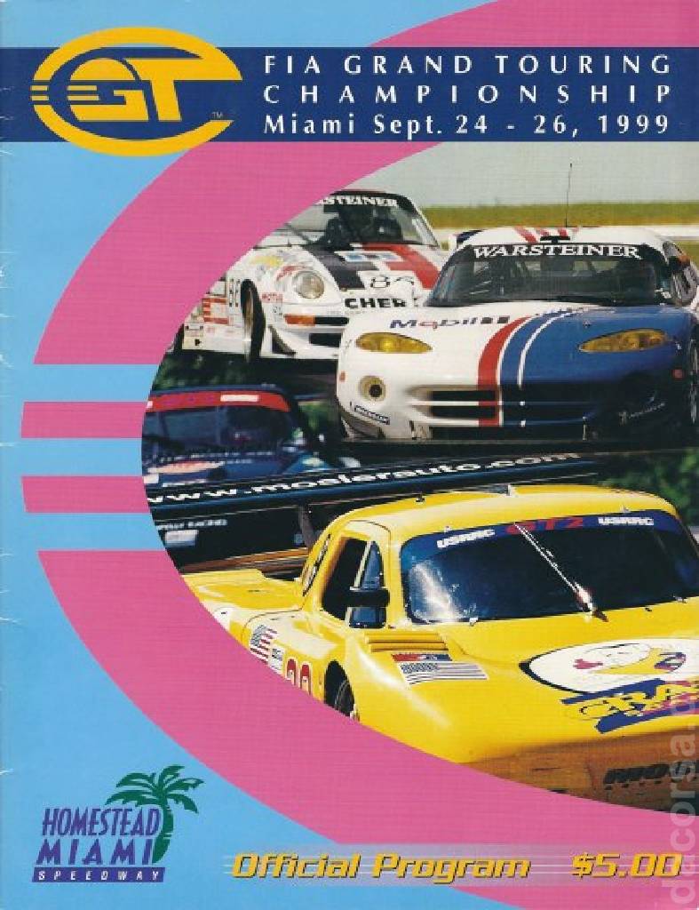 Poster of Homestead 3 Hours 1999, FIA GT Championship round 08, United States, 24 - 26 September 1999