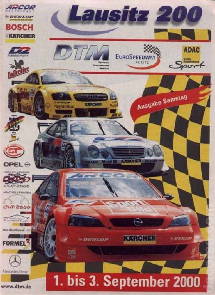 Poster of Lausitz 500km 2000, FIA GT Championship round 08, Germany, 1 - 3 September 2000