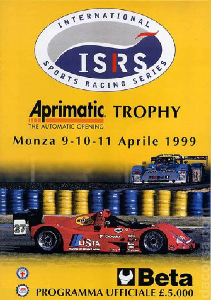 Poster of Monza 500km 1999, FIA GT Championship round 01, Italy, 9 - 11 April 1999