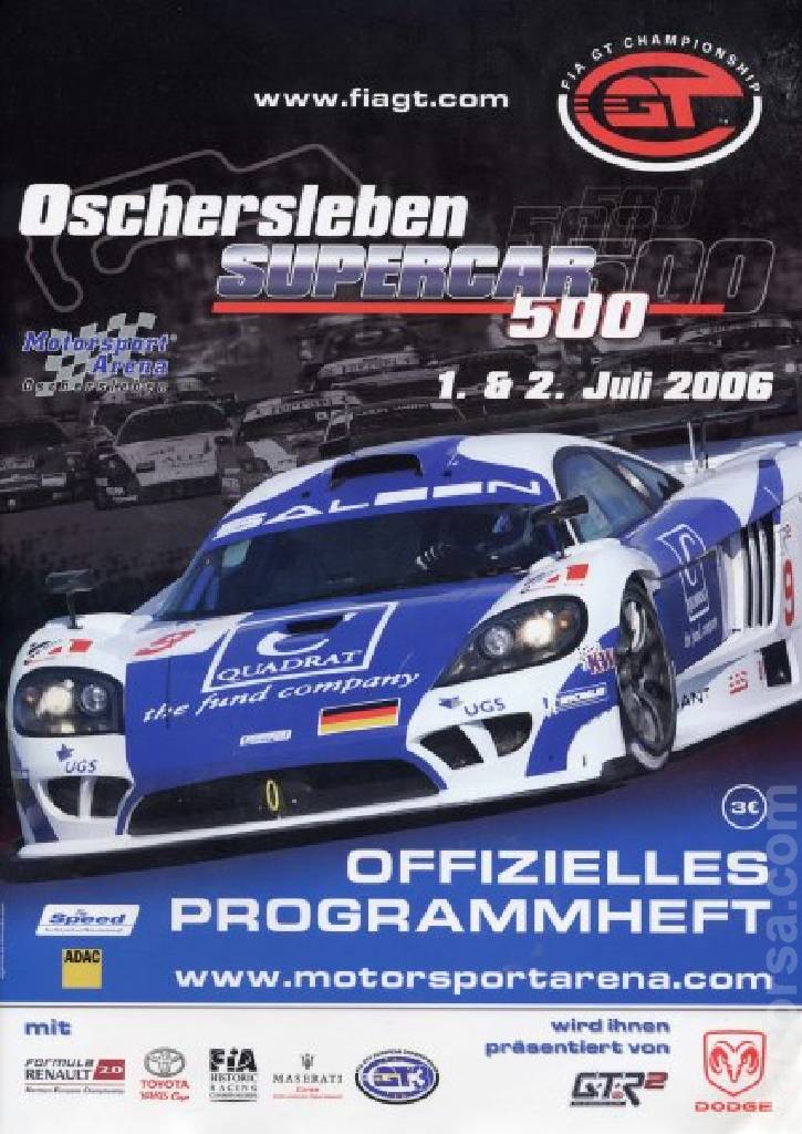 Image representing Oschersleben Supercar 500 2006, FIA GT Championship round 03, Germany, 1 - 2 July 2006