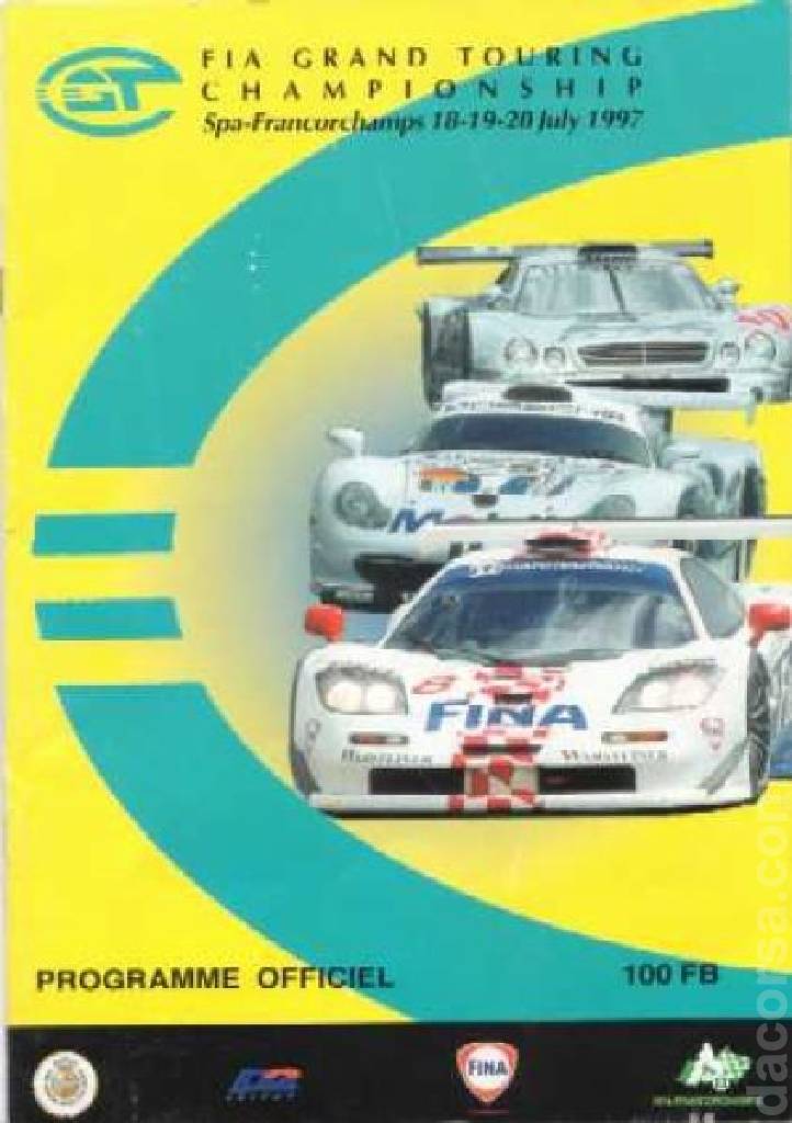 Poster of Spa 4 Hours 1997, FIA GT Championship round 05, Belgium, 18 - 20 July 1997