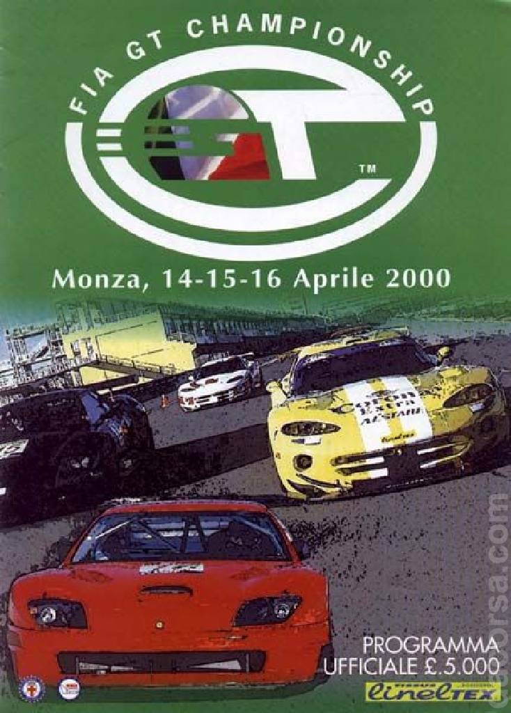 Poster of Trofeo Mario Angiolini 2000, FIA GT Championship round 03, Italy, 14 - 16 April 2000