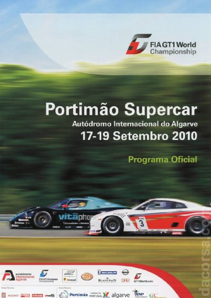 Poster of FIA GT3 Algarve 2010, FIA GT3 European Championship round 09, Portugal, 17 - 19 September 2010