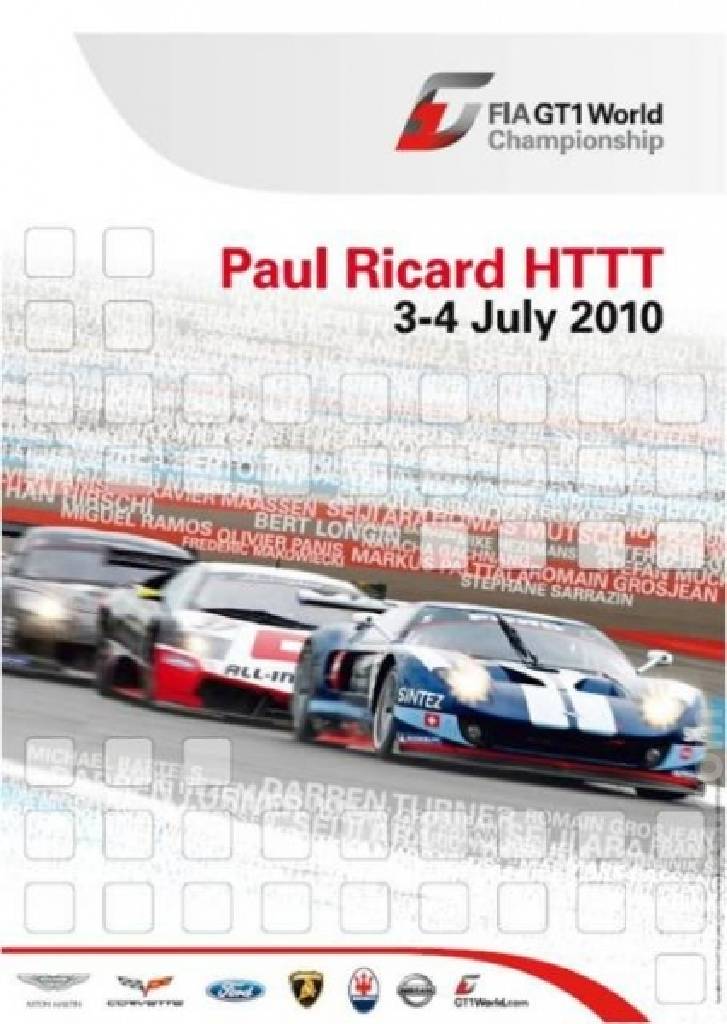 Poster of FIA GT3 Le Castellet 2010, FIA GT3 European Championship round 07, France, 3 - 4 July 2010