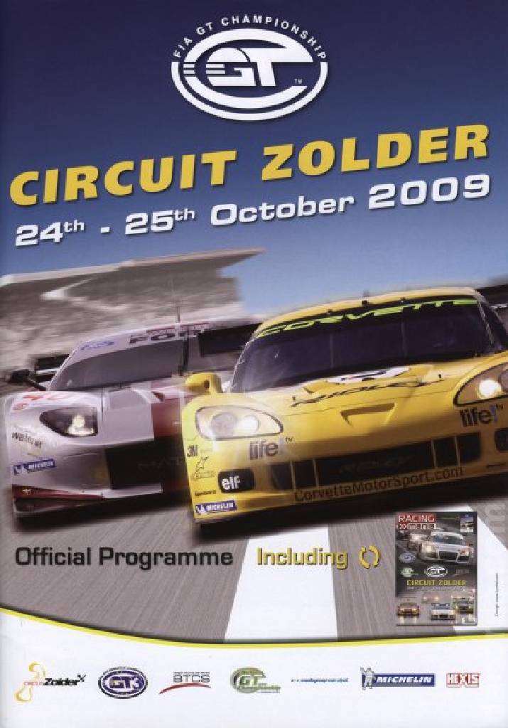 Poster of FIA GT3 Zolder 2009, FIA GT3 European Championship round 11, Belgium, 24 - 25 October 2009