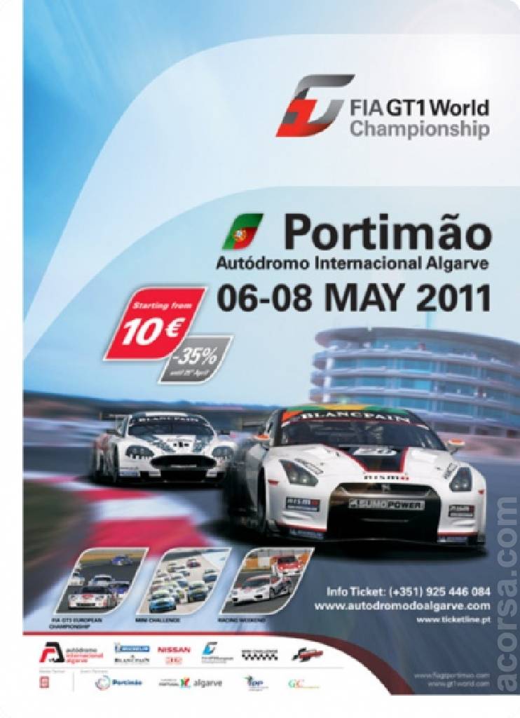 Poster of FIA GT3 Algarve 2011, FIA GT3 European Championship round 01, Portugal, 6 - 8 May 2011