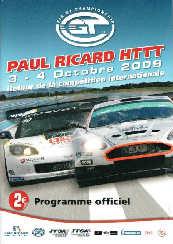 Poster of FIA GT3 Le Castellet 2009, FIA GT3 European Championship round 09, France, 3 - 4 October 2009