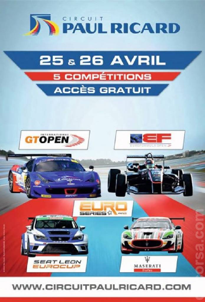 Poster of GT Open championship - round 1 2015, International GT Open round 01, France, 24 - 26 April 2015