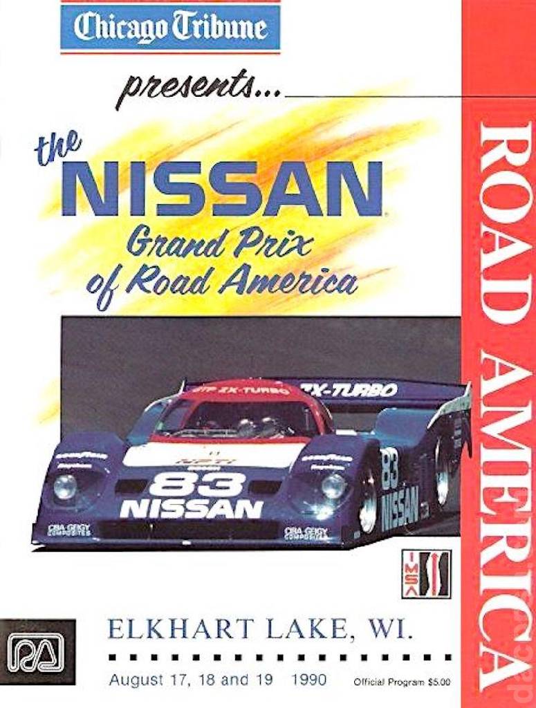 Poster of Nissan Grand Prix of Road America 1990, IMSA GT Championship round 15, United States, 17 - 19 August 1990