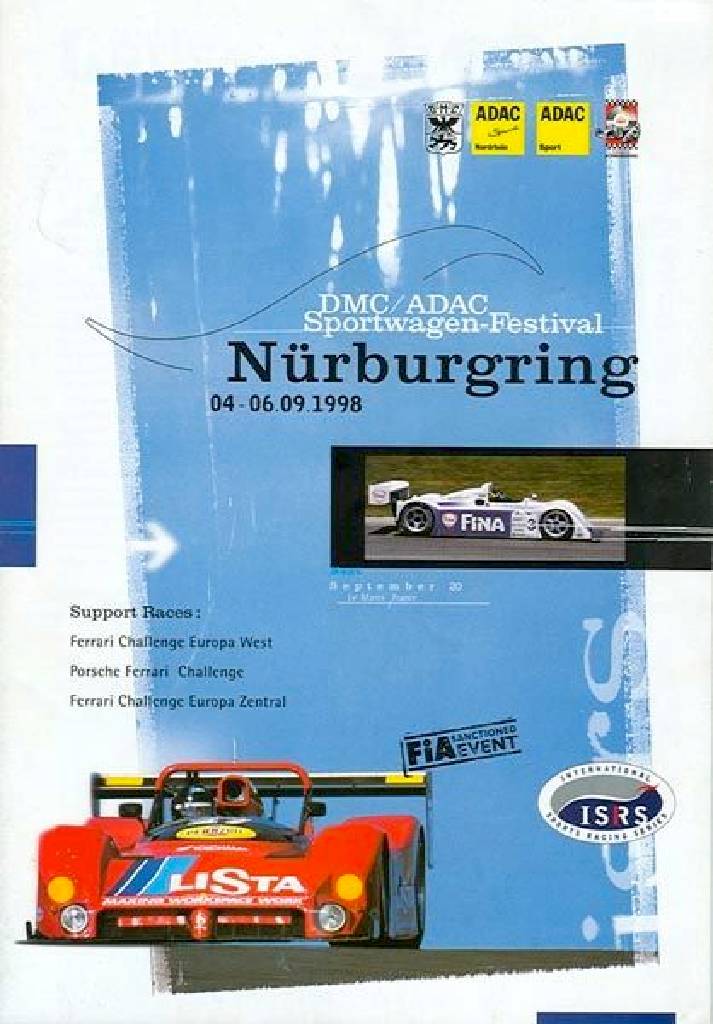 Image representing DMC-ADAC Sportwagen Festival 1998, International Sports Racing Series round 06, Germany, 4 - 6 September 1998