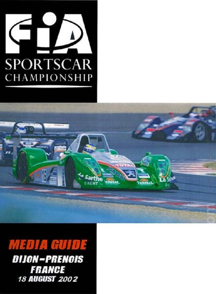 Poster of FIA Sportscar Championship Dijon-Prenois 2002, International Sports Racing Series round 05, France, 18 August 2002